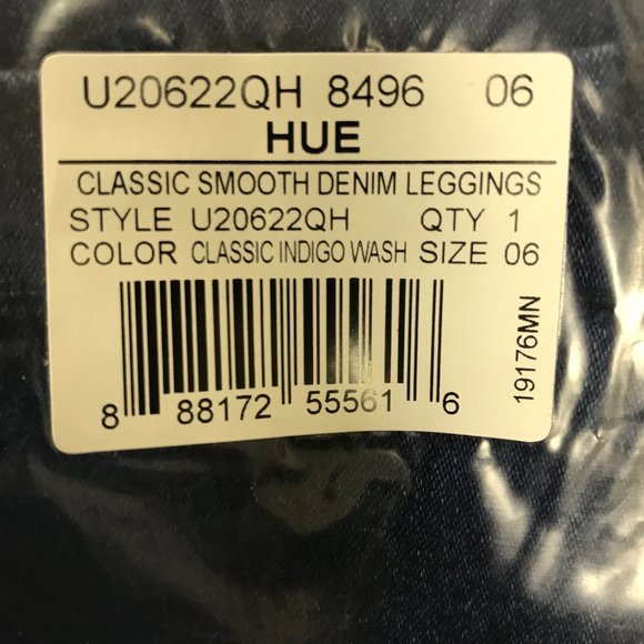 Hue Women’s Original Smoothing Plus Size Denim Leggings Very Stretchy - Picture 4 of 6